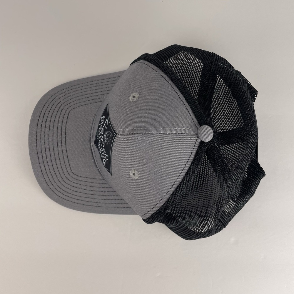 Seacrets Distillery Snap Back Trucker Hat Black Gray Adjustable OS Mesh Cap - Picture 6 of 9